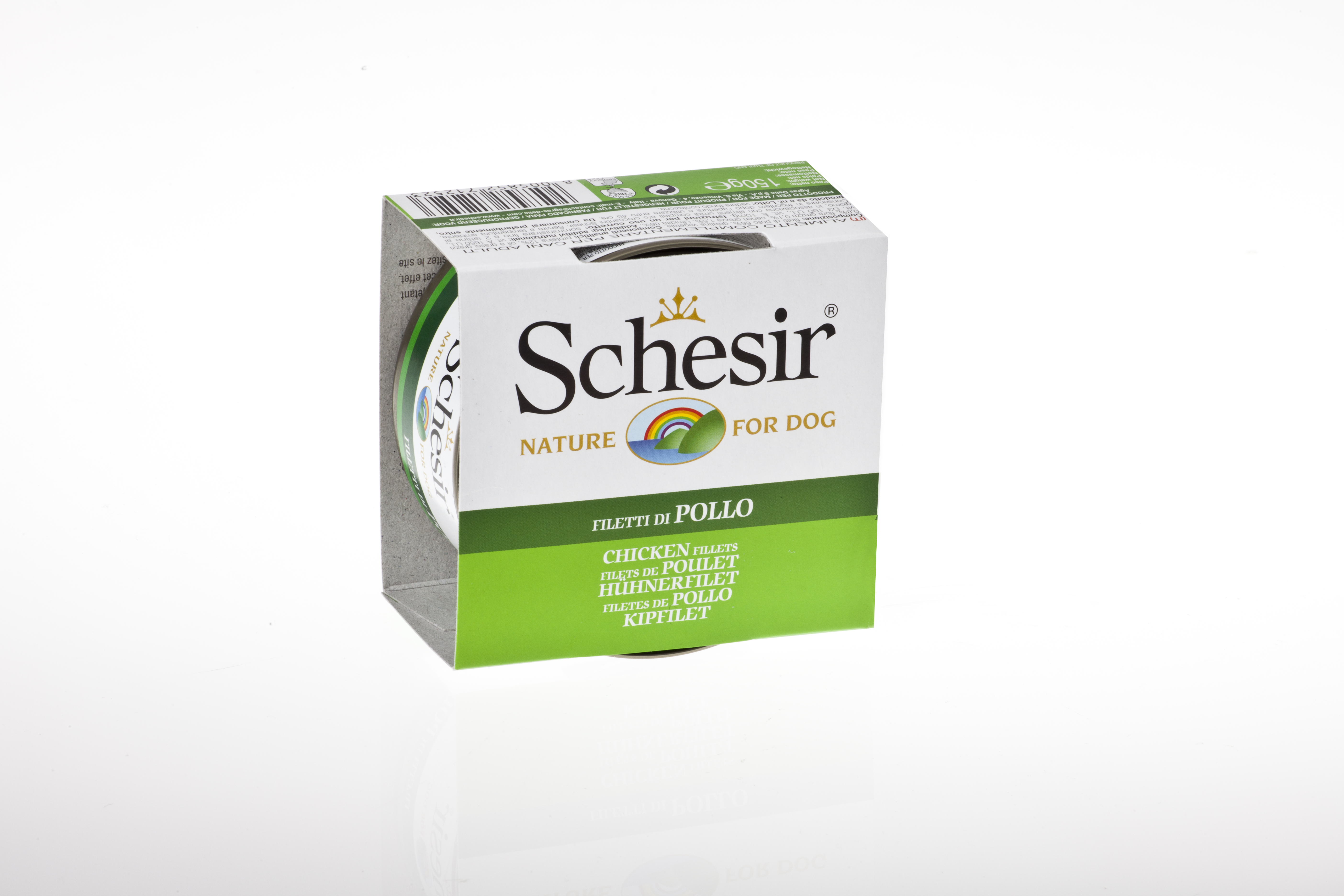 schesir dog pollo alimento umido cane