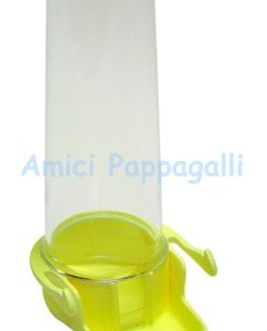 sifone beverino con staffe per gabbie con sbarre orizzontali