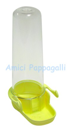 sifone beverino con staffe per gabbie con sbarre orizzontali