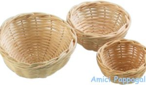 nido in vimini per esotici, canarini