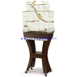 gabbia Matilde imac per pappagalli e uccelli allevati a mano con trespolo