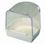 bagnetto con fondo in plastica per canarini, cocorite, esotici, pappagallini