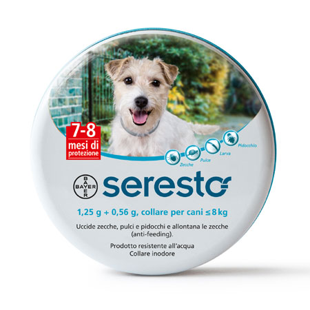 bayer seresto collare antiparassitario per cani fino 7kg