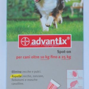 bayer advantix spot on antiparassitario cani 10-25kg