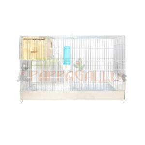 Gabbia cm65 con Nido interno in legno inseparabili