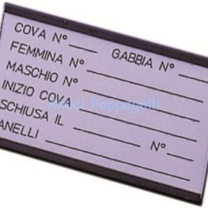 porta schede magnetico da attaccare alle gabbie degli uccelli