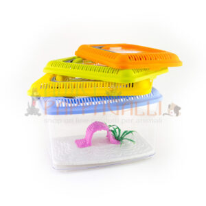 acquario in plastica per pesci rossi con panorama misura piccola domus molinari