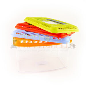 acquario in plastica per pesci rossi con panorama misura media domus molinari