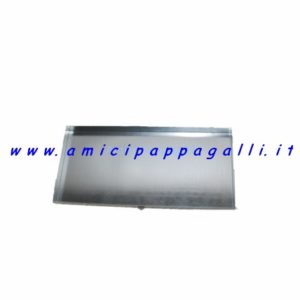 fondo in lamiera zincato cm 64 per gabbia da 64 cm domus molinari, per uccelli, canarini, esotici e pappagalli