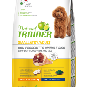 natural trainer con prosciutto crudo e riso cani piccola taglia crocchette