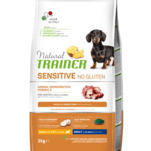 natural trainer sensitive no gluten anatra per cani di taglia piccola, toy