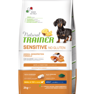 natural trainer sensitive no gluten salmone piccola taglia cane