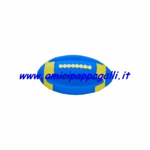 gioco palla rugby cm 23 in vinile per cani di taglia media e grande, camon utile come training, addestramento e da riporto