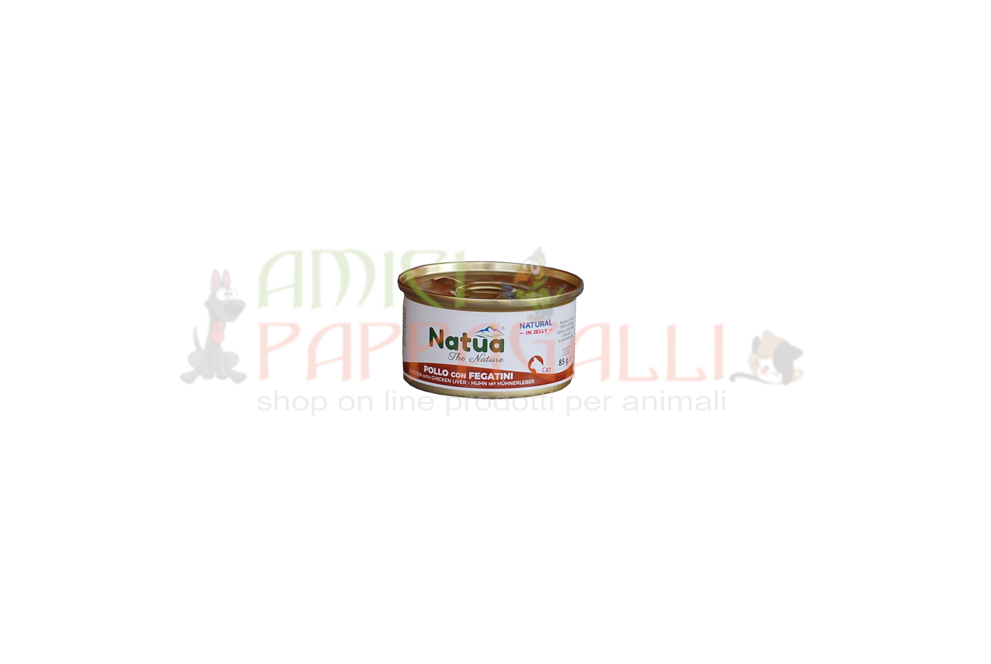 Natua Pollo e fegatini 85g - cibo umido in jelly per gatti