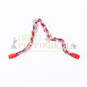 altalena pappagalli in corda di cotone