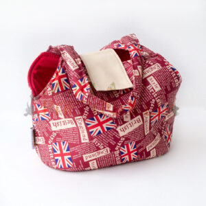 Borsa per cani taglia media e grande, trasportino British Red colorato per tutte le occasioni di trasporto