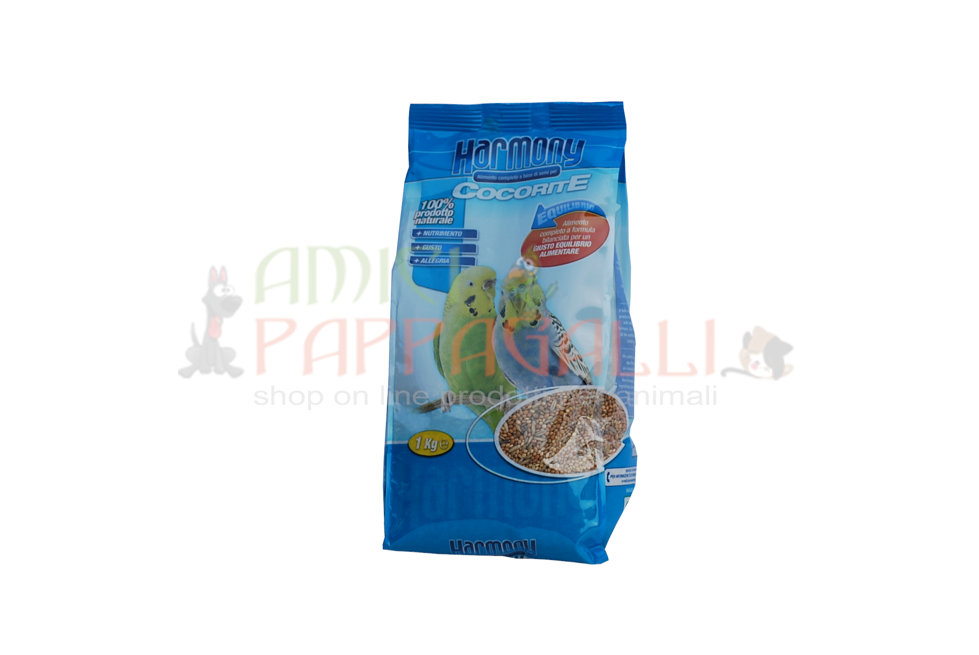Harmony cocorite 1kg mangime, miscuglio
