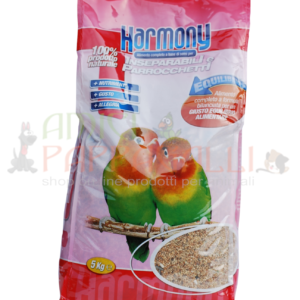 Harmony inseparabili e parrocchetti 5kg miscela selezionata per pappagallini