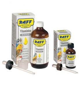 raff professional vitaminico ravasi 200ml, multivitaminico, ricostituente, vitamine per pappagalli, canarini, inseparabili, esotici, spinus, cardellini