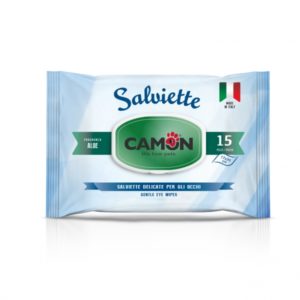 salviette camon aloe per la pulizia occhi cane e gatto