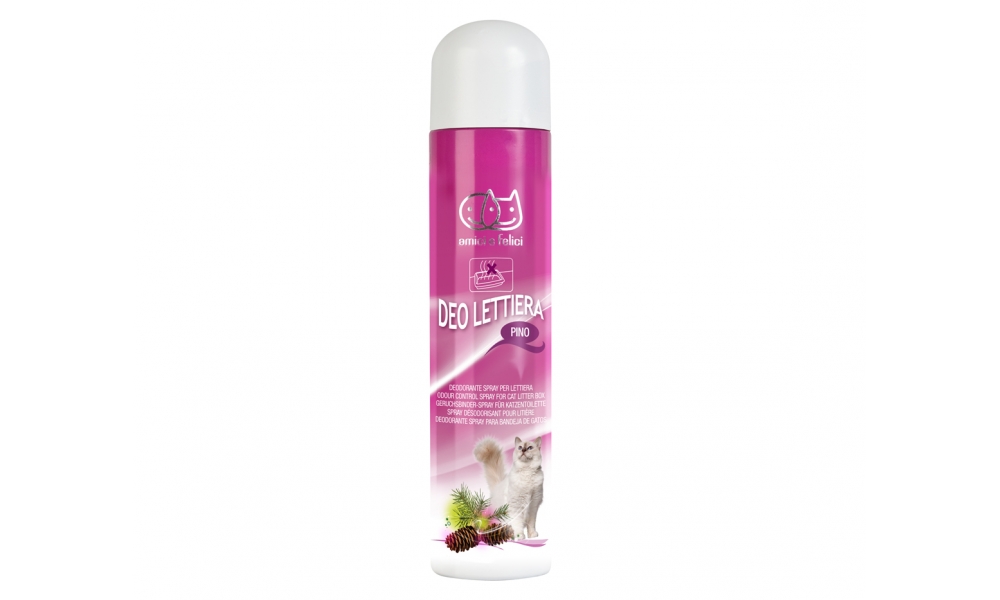 deodorante deo lettiere pino spray per gatti