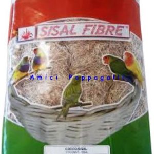 fibra di cocco sisal per nidi esotici, spinus