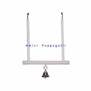 gioco altalena per pappagallini, cocorite, esotici, canarini