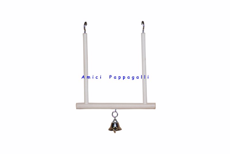 gioco altalena per pappagallini, cocorite, esotici, canarini