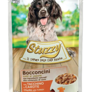 stuzzy bocconcini tacchino carote per cani adulti