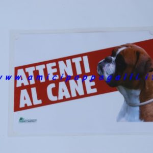 Cartello attenti al cane Boxer – cartelli di avviso cani