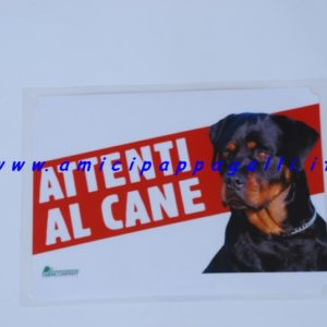 Cartello attenti al cane Rottweiller – cartelli di attenzione ai cani