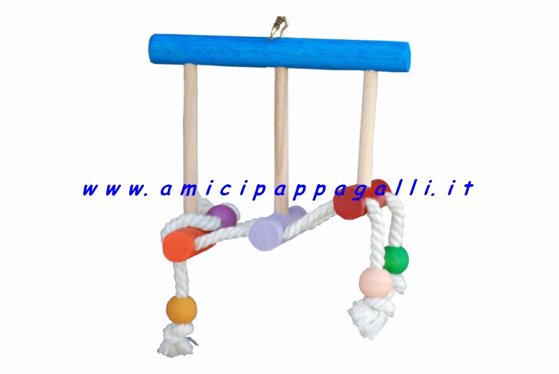 gioco scaletta per pappagalli