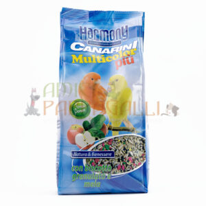 Harmony Canarini Multicolor 25kg con biscotto – Mangime per canarini molto nutriente e apprezzato