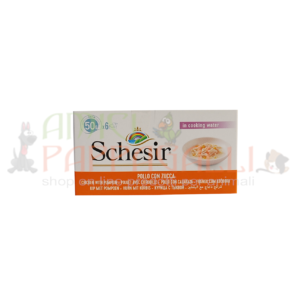 Schesir Pollo con Zucca multipack 50g lattine umido gatti