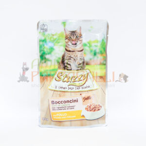 cibo umido gatti stuzzy bocconcini di pollo in jelly