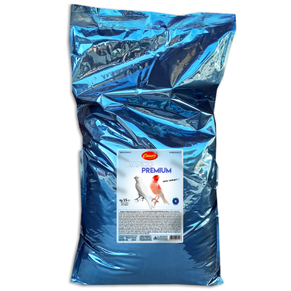 BiancoPremium 15kg-canary pastone secco per canarini bianchi