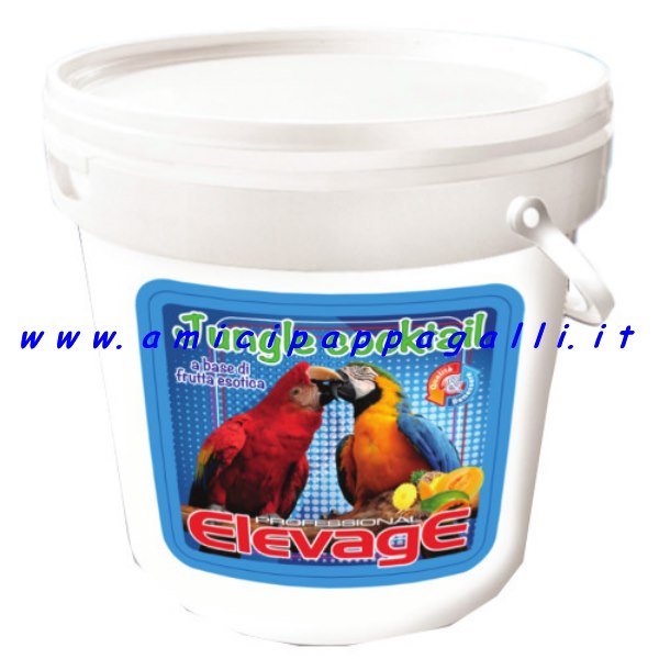 elevage jungle cocktail misto di frutta essicata per pappagalli