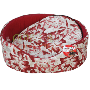 camon cuccia da interno floreale per cani e gatti
