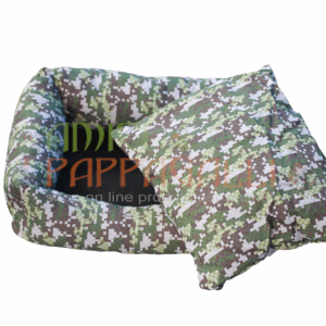 camon cuccia rettangolare colore militare per cani e gatti