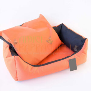 divanetto cuccia da interno per gatti e cani, in ecopelle