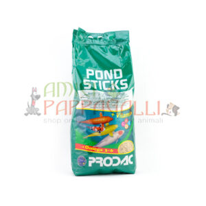 prodac pondsticks mangime per pesci rossi e da laghetto e acquario, karpe koi e pesci ornamentali acqua dolce in pellet