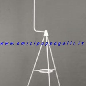 supporto con gancio per gabbie uccelli