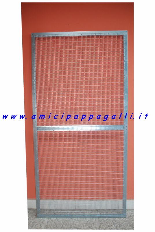 pannello tutta rete zincato componibile per voliere pappagalli