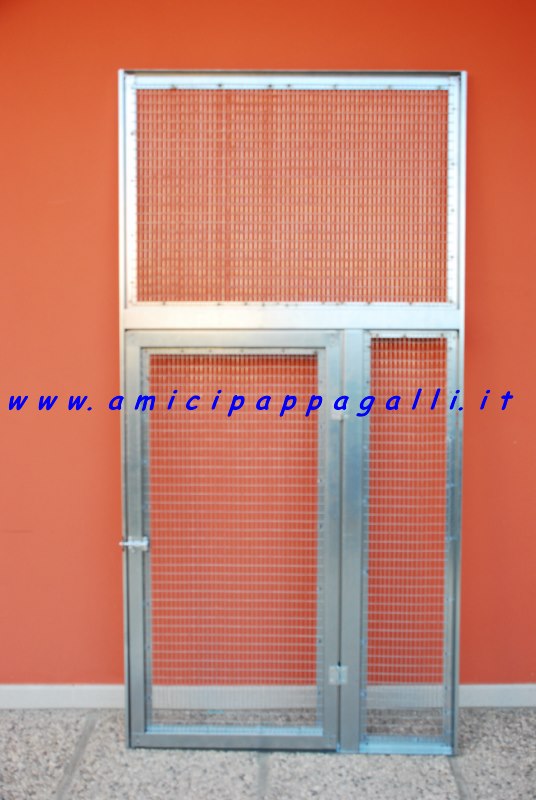 pannello rete porta piccola componibile per voliere pappagalli e canarini
