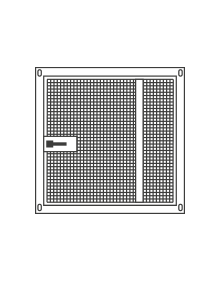 pannello porta piccola battente rete 12x25 h100x100 per voliere uccelli e pappagalli
