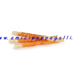 camon rollie chew snack pelle di bufala osso arrotolato pollo per cane