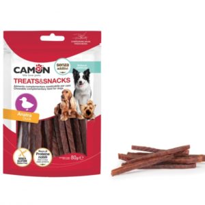 treats&snack camon snack bastoncini anatra per cane