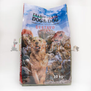 traditional dog&dog gustavo attivo gheda, crocchette con manzo e verdure per cani di tutte le taglie