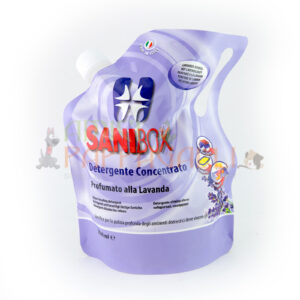 sanibox profumazione alla lavanda per detergere e pulire gli ambienti della casa e soprattutto dove soggiornano gli animali