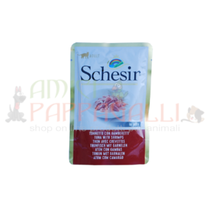 schesir nature for cat tonnetto e gamberetti alimento umido gatti adulti